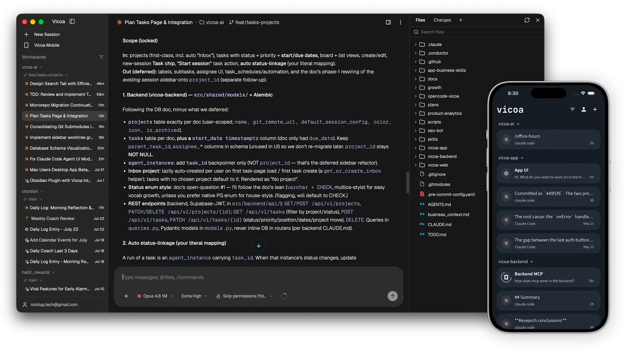 vicoa-ai/vicoa: backend, CLI and daemon (Python)
