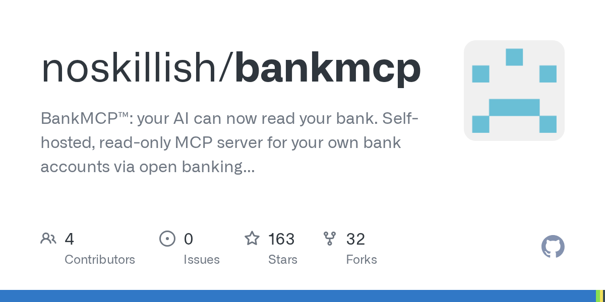 noskillish/bankmcp: bankMCP™ is not a bank.