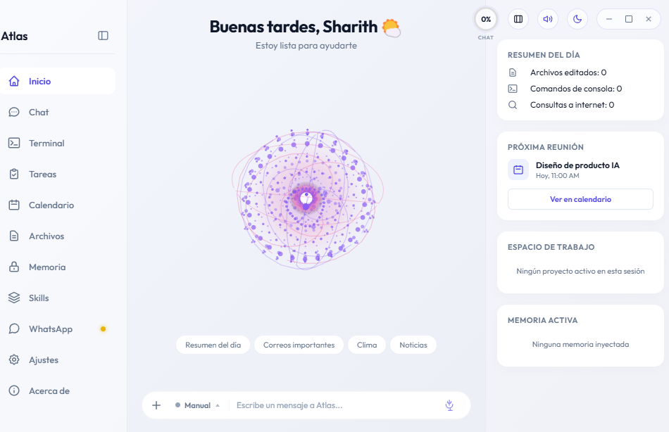 sharith45/atlas-Assistant: casi todos los asistentes son una caja de texto en una web