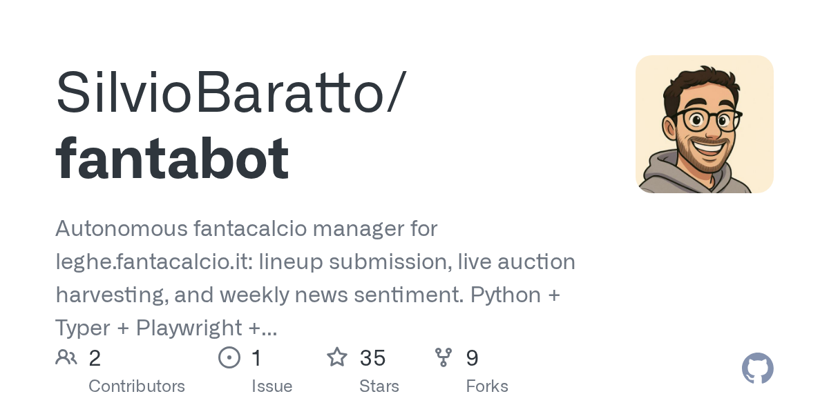 SilvioBaratto/fantabot: lightweight self-hosted alternative for tinkerers