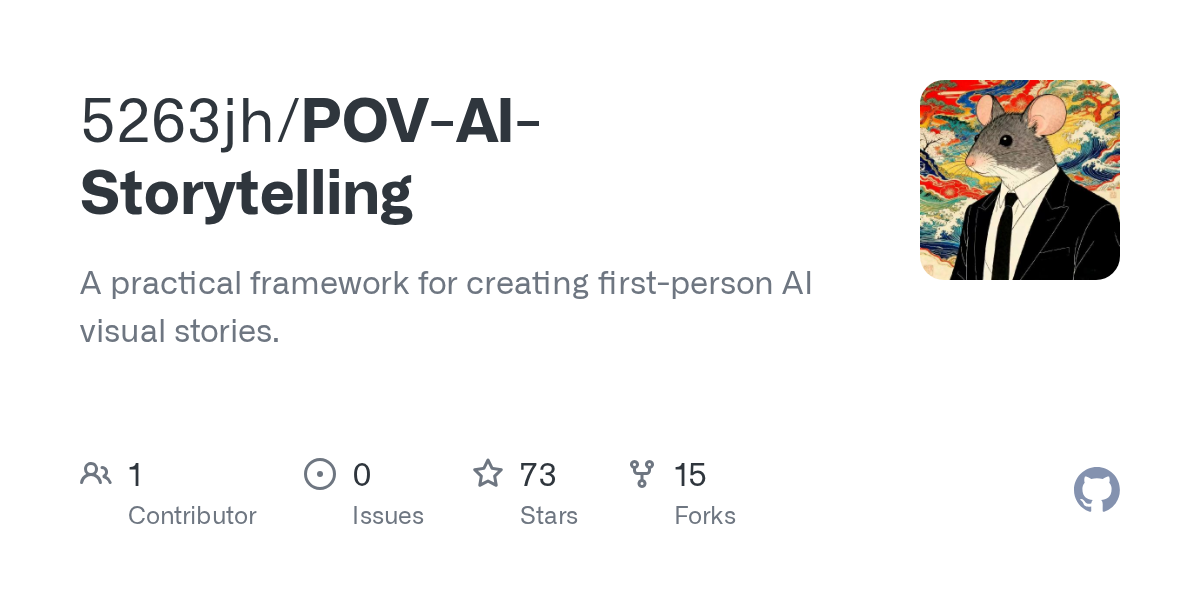 5263jh/POV-AI-Storytelling: this project documents the work of developing a story
