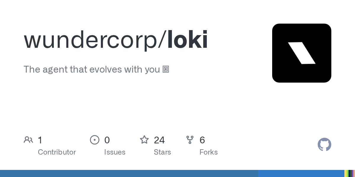 wundercorp/loki: use any model you want — OpenRouter, OpenAI, your own endpoint, and many others.