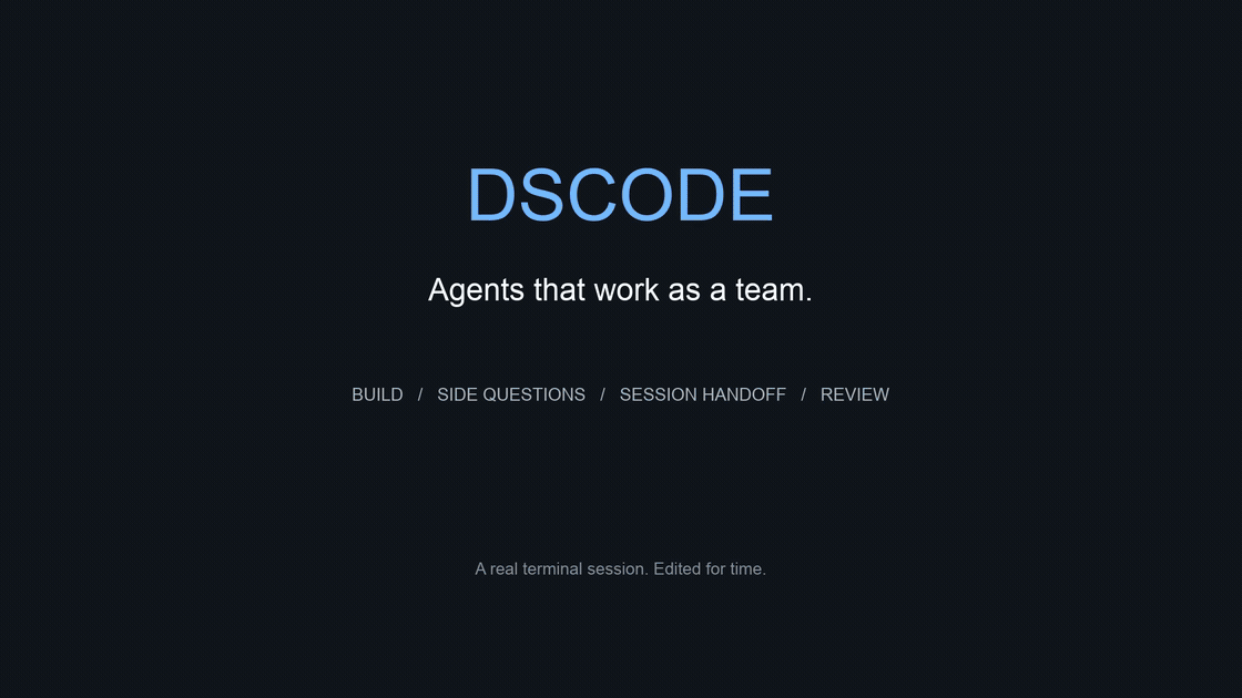 qiz029/dscode: most coding agents work alone.