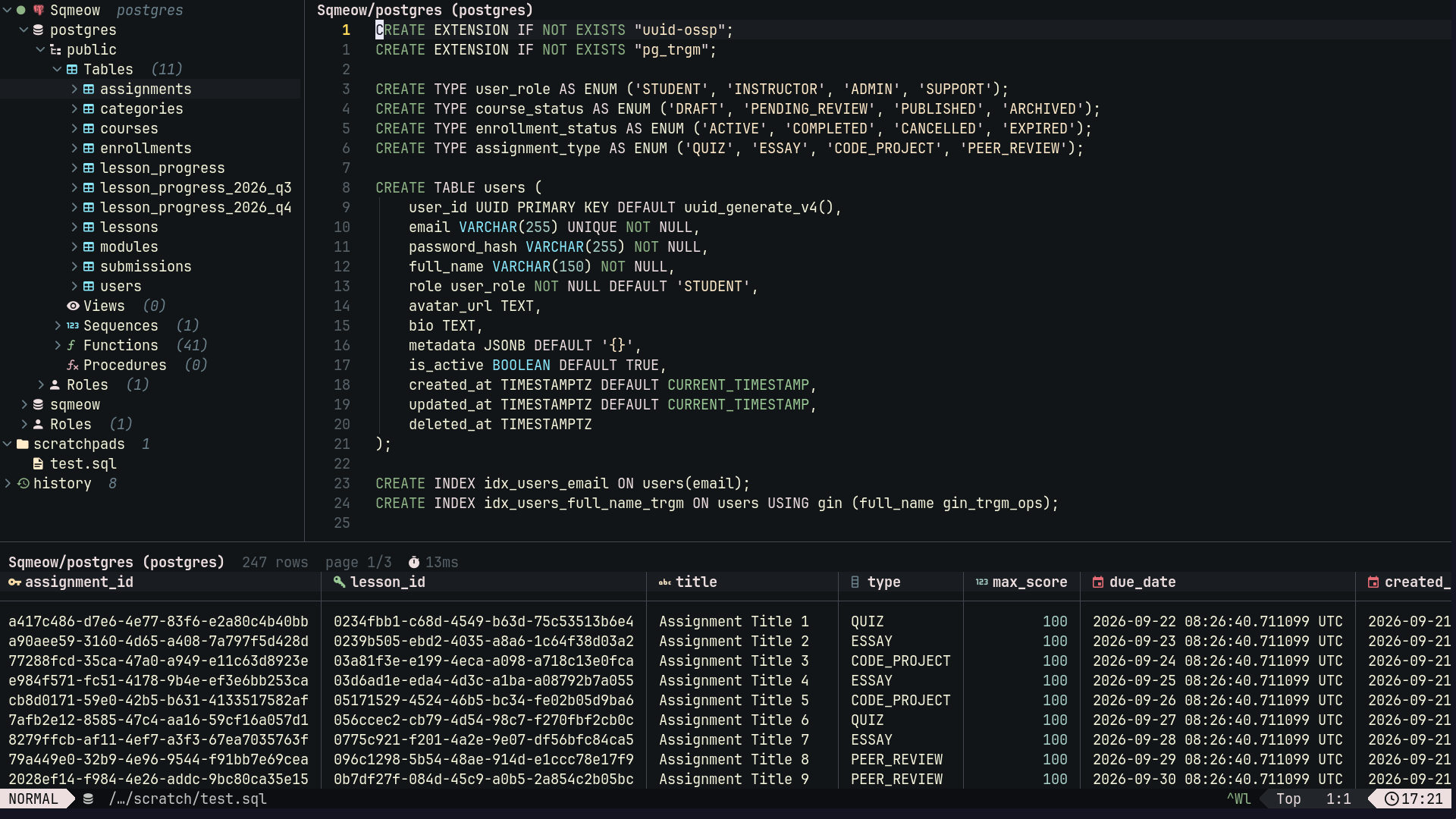 2giosangmitom/sqmeow.nvim: self-hosted tool for developers and homelabbers