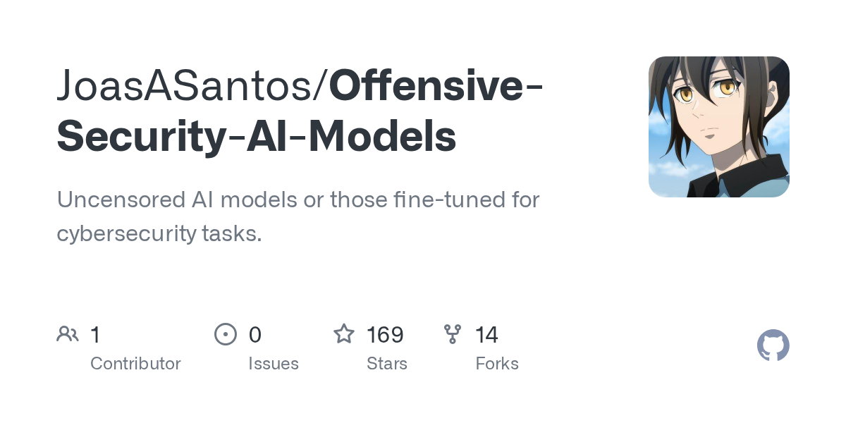 JoasASantos/Offensive-Security-AI-Models: uncensored LLMs for Offensive Security
