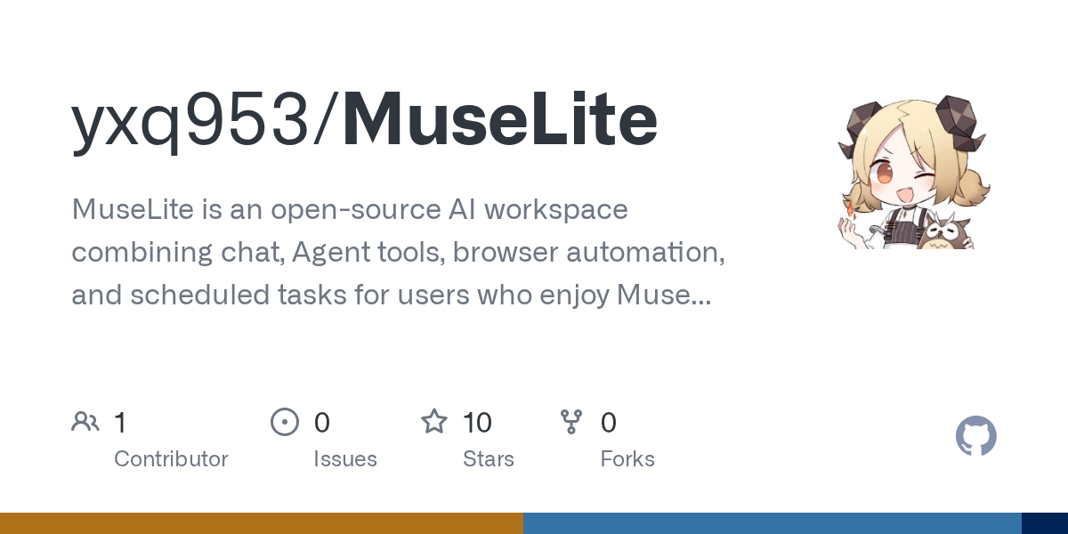 yxq953/MuseLite: python-first AI workspace for Android