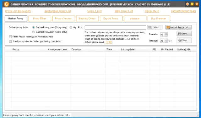 GatherProxy v8.9 Premium Final Version | Malware Free